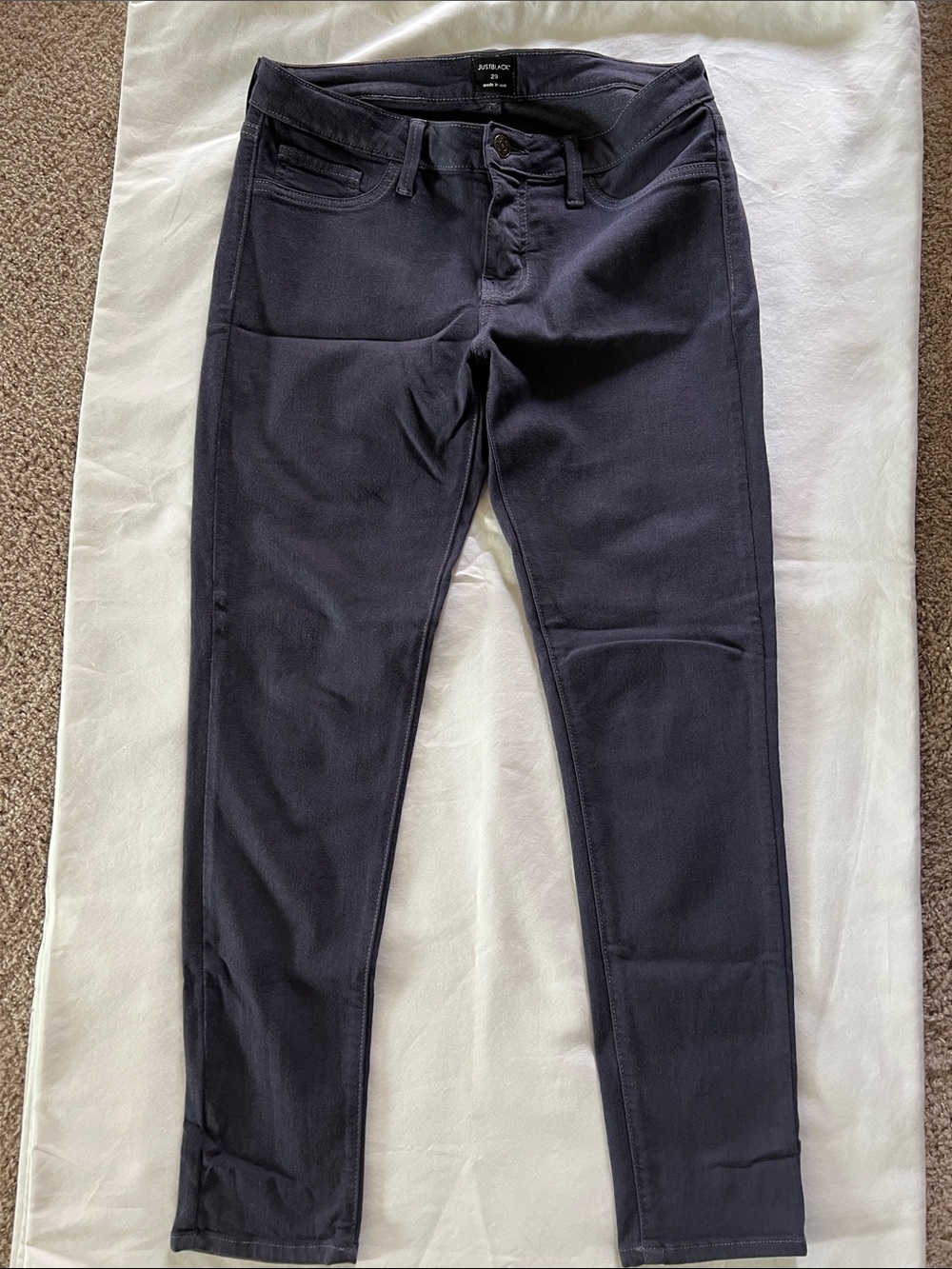Just Black Women’s Dark Purple Skinny Jeans | Size 29